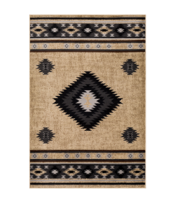 Surya Paramount PAR1096 Black Charcoal Area Rug 5 ft. 3 in. X 7 ft. 9 in. Rectangle