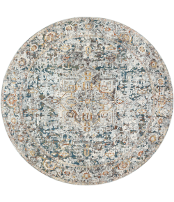 Surya Presidential PDT2300 Pale Blue Bright Blue Area Rug 7 ft. 10 in. Round