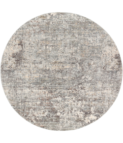 Livabliss Presidential PDT2303 Pale Blue Medium Gray Area Rug 7 ft. 10 in. Round