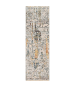 Livabliss Presidential PDT2306 Lime Peach Area Rug 3 ft. 3 in. X 8 ft. Runner