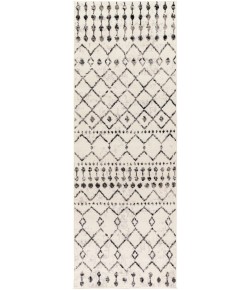 Livabliss Pisa PSS2300 Black Off-White Area Rug 2 ft. 7 in. X 7 ft. 3 in. Runner