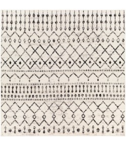 Livabliss Pisa PSS2300 Black Off-White Area Rug 6 ft. 7 in. Square