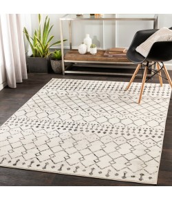 Livabliss Pisa PSS2300 Black Off-White Area Rug 6 ft. 7 in. Square
