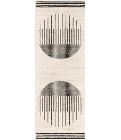 Livabliss Pisa PSS2315 Black Off-White Area Rug 2 ft. 7 in. X 7 ft. 3 in. Runner