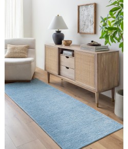 Livabliss Quebec QBC2304 Pale Blue Light Blue Area Rug 2 ft. 7 in. X 10 ft. Runner