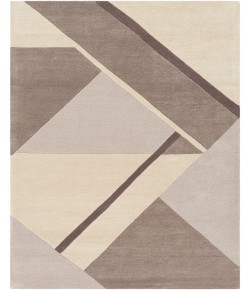 Surya Queens QUN2300 Cream Light Gray Area Rug 8 ft. 10 in. X 12 ft. Rectangle