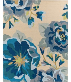 Surya Rain RAI1231 Bright Blue Sky Blue Area Rug 8 ft. X 10 ft. Rectangle