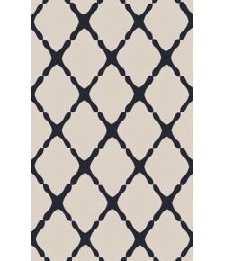 Surya Rain RAI1246 Ivory Navy Area Rug 2 ft. 6 in. X 8 ft. Runner