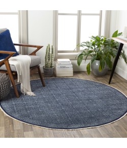 Surya Rajasthan RAJ2300 Navy White Area Rug 10 ft. Round