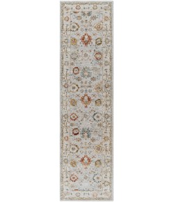Livabliss Reina REN2307 Light Gray Cream Area Rug 2 ft. 7 in. X 10 ft. Runner