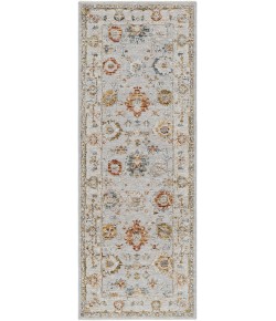 Livabliss Reina REN2307 Light Gray Cream Area Rug 2 ft. 7 in. X 7 ft. 3 in. Runner