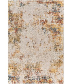 Livabliss Reina REN2311 Light Gray Cream Area Rug 6 ft. 7 in. Round