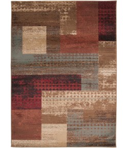 Surya Riley RLY5004 Dark Red Dark Brown Area Rug 3 ft. 11 in. X 5 ft. 3 in. Rectangle