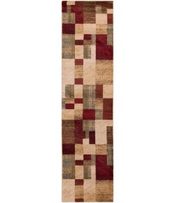 Livabliss Riley RLY5006 Dark Red Dark Brown Area Rug 2 ft. X 7 ft. 5 in. Runner
