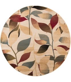 Livabliss Riley RLY5010 Dark Red Dark Brown Area Rug 7 ft. 10 in. Round