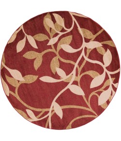 Livabliss Riley RLY5011 Tan Dark Brown Area Rug 7 ft. 10 in. Round