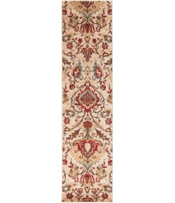Livabliss Riley RLY5017 Dark Red Camel Area Rug 2 ft. X 7 ft. 5 in. Runner