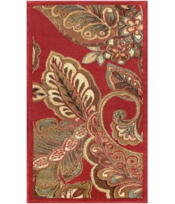 Surya Riley RLY5020 Dark Red Dark Brown Area Rug 2 ft. X 3 ft. 3 in. Rectangle