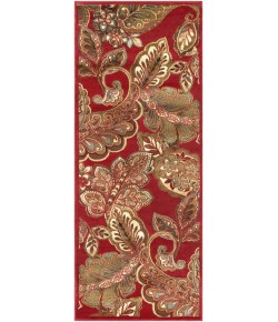 Livabliss Riley RLY5020 Dark Red Dark Brown Area Rug 2 ft. 11 in. X 7 ft. 3 in. Runner