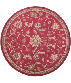 Livabliss Riley RLY5024 Brick Khaki Area Rug 7 ft. 10 in. Round