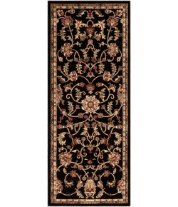 Livabliss Riley RLY5025 Black Tan Area Rug 2 ft. 11 in. X 7 ft. 3 in. Runner