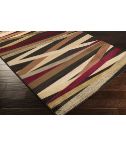 Livabliss Riley RLY5057 Burgundy Dark Brown Area Rug 5 ft. 3 in. X 7 ft. 7 in. Rectangle