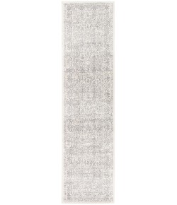Livabliss Roma ROM2300 White Medium Gray Area Rug 2 ft. 7 in. X 10 ft. Runner