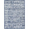 Livabliss Roma ROM2301 Navy Denim Area Rug 5 ft. 3 in. X 7 ft. 1 in. Rectangle
