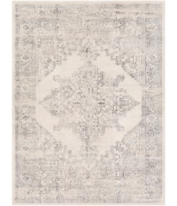 Livabliss Roma ROM2322 White Light Gray Area Rug 6 ft. 7 in. Round