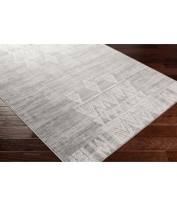 Livabliss Roma ROM2324 Medium Gray White Area Rug 6 ft. 7 in. X 9 ft. Rectangle