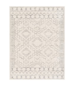 Livabliss Roma ROM2331 White Medium Gray Area Rug 6 ft. 7 in. X 9 ft. Rectangle
