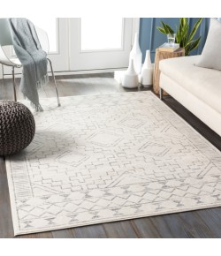 Livabliss Roma ROM2331 White Medium Gray Area Rug 6 ft. 7 in. X 9 ft. Rectangle