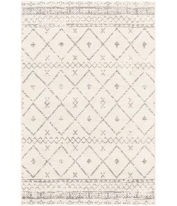 Livabliss Roma ROM2338 White Medium Gray Area Rug 6 ft. 7 in. Round