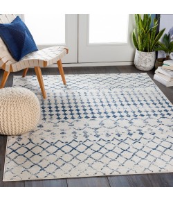 Livabliss Roma ROM2342 Dark Blue White Area Rug 9 ft. X 12 ft. 3 in. Rectangle