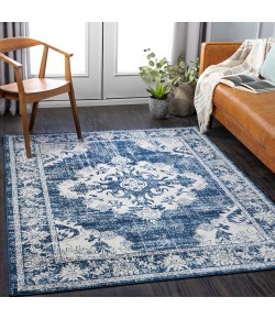 Livabliss Roma ROM2364 Navy Cream Area Rug 6 ft. 7 in. X 9 ft. Rectangle