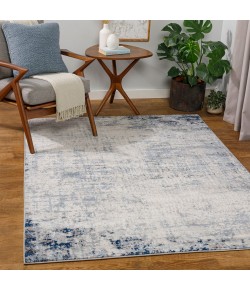 Livabliss Roma ROM2394 Navy Light Blue Area Rug 6 ft. 7 in. Round