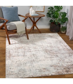 Livabliss Roma ROM2395 Charcoal Medium Brown Area Rug 6 ft. 7 in. Round