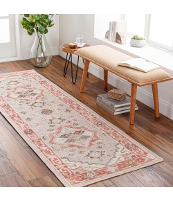 Surya Revere RVE2306 Brick Red Charcoal Area Rug 2 ft. 6 in. X 8 ft. Runner