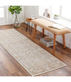 Surya Revere RVE2308 Medium Gray Light Gray Area Rug 2 ft. 6 in. X 8 ft. Runner