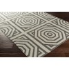 Surya Rivington RVT5010 Charcoal Ivory Area Rug 5 ft. X 7 ft. 6 in. Rectangle