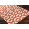 Surya Rivington RVT5018 Bright Orange Cream Area Rug 8 ft. X 10 ft. Rectangle