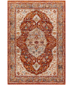 Livabliss Arya RYA2307 Dark Red White Area Rug 8 ft. 10 in. X 12 ft. 10 in. Rectangle