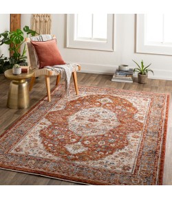Livabliss Arya RYA2307 Dark Red White Area Rug 8 ft. 10 in. X 12 ft. 10 in. Rectangle