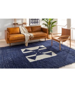 Surya Sahara SAH2303 Cream Navy Area Rug 8 ft. 10 in. X 12 ft. Rectangle