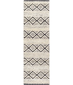 Surya Santa Barbara SBB2301 Cream Black Area Rug 2 ft. 6 in. X 8 ft. Runner