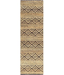 Surya Santa Barbara SBB2313 Tan Black Area Rug 2 ft. 6 in. X 8 ft. Runner