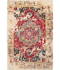 Surya Scarborough SCR5159 Khaki Dark Red Area Rug 2 ft. X 3 ft. Rectangle