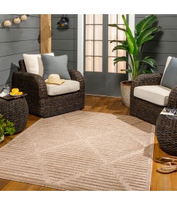 Livabliss San Diego SFG2318 Khaki Taupe Area Rug 6 ft. 7 in. X 9 ft. Rectangle
