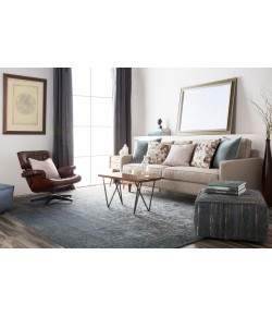 Surya Shibui SH1208 Charcoal Dark Brown Area Rug 5 ft. X 8 ft. Rectangle