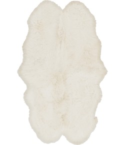 Surya Sheepskin SHS9600 Ivory Area Rug 4 ft. X 6 ft. Rectangle